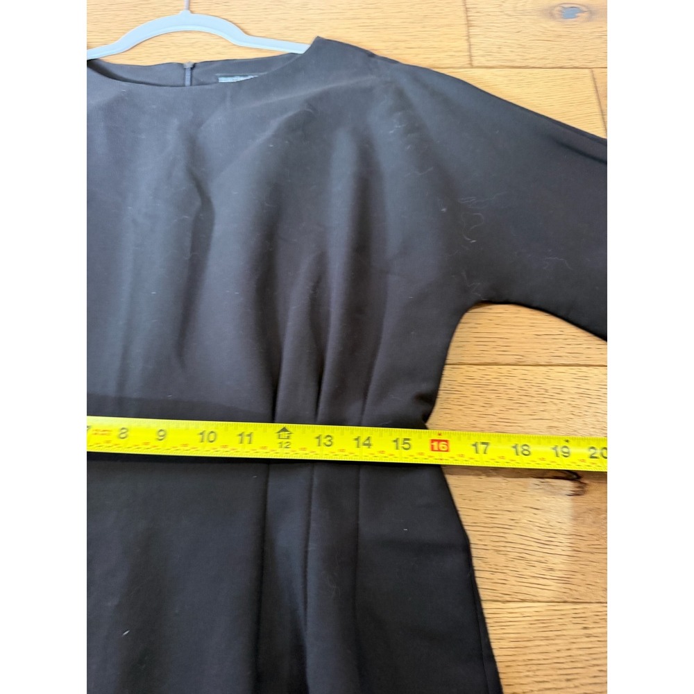 Marimekko Luminanssi Solid Dress 40 Black Excellent Cotton Stretch Shift (2017) - Picture 9 of 10